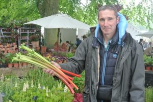 Mathieu Vermes grows 110 different kinds of rhubarb at Domaine de la Source