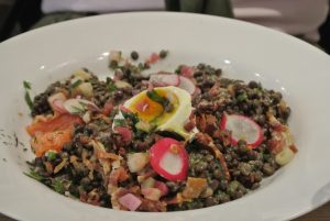 Lentil salad with all the right ingredients