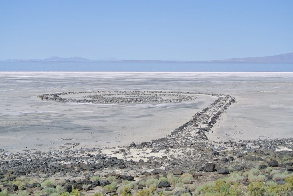 Robert Smithson's  spiral jetty forty five years later