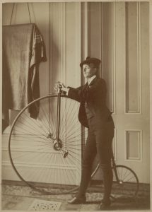 Frances Benjamin Johnston (1864-1952) Self portrait as as velocipede transvestite, Library of Congress