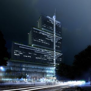 The future Justice Hall in Paris, (model)