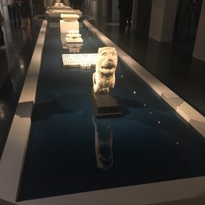 Water is an important part of the exhibition