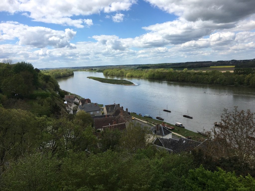 The castle dominates the Loire