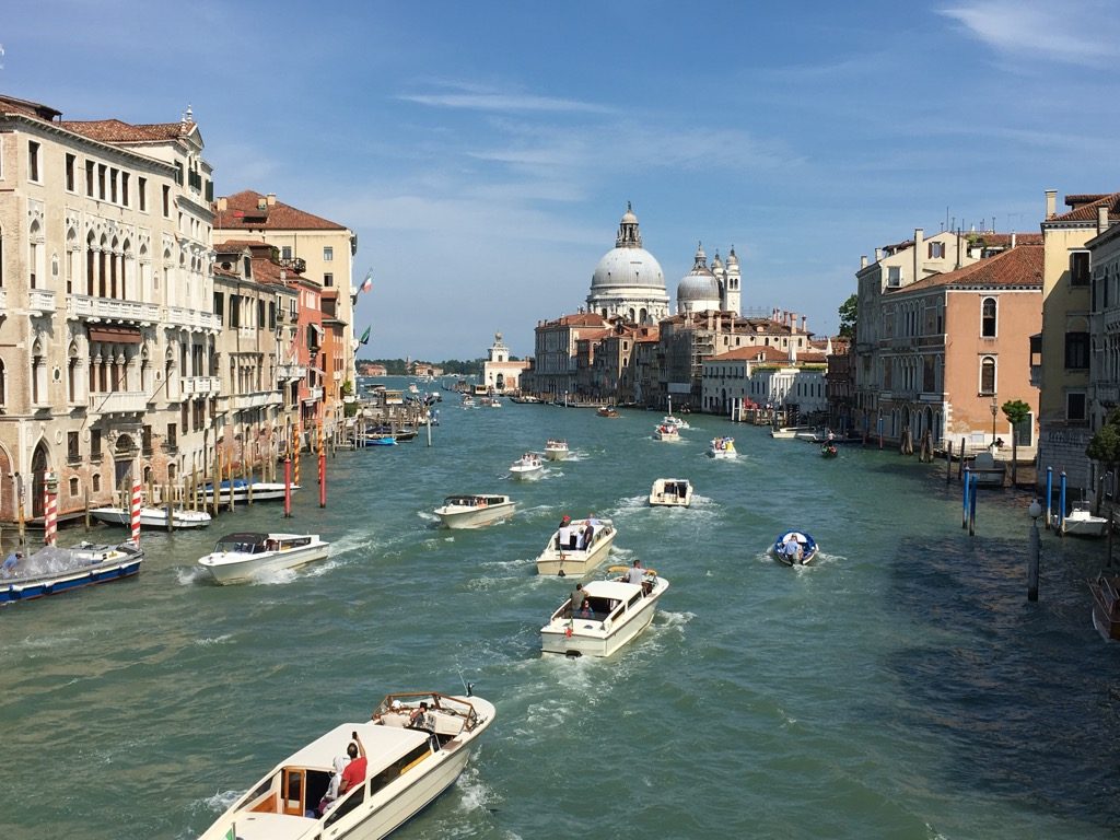 Venice from the bridge of the Academia