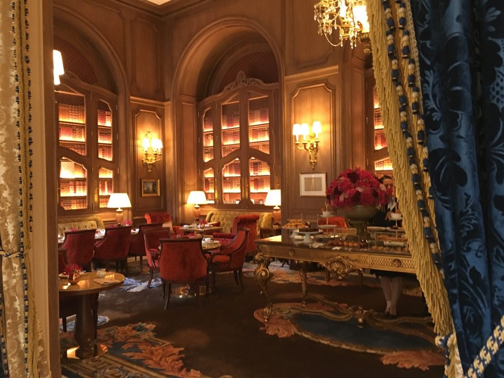The tea room at the ritz has kept some of the warmth of before