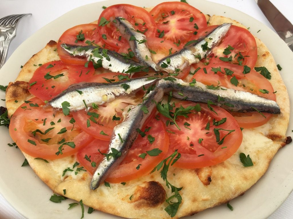 Pizzeria with anchovies