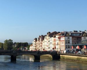 Bayonne is a harbor with two rivers, La Nive and and l'Adour