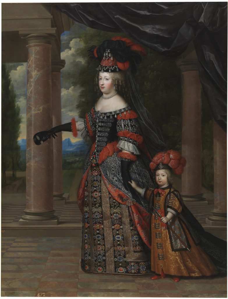 Charles and Henri Beaubrun, Marie Thérèse d'Autriche and her son, 1664, Museo del Prado